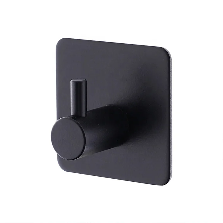 Small Kitchen Bathroom Towel Door Hanger Hooks New Design Stainless Steel Double Adhesive Rustic Wall Robe