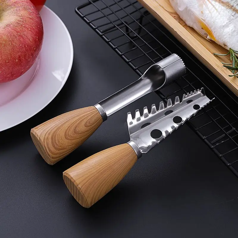 Supply Kitchen Gadget Metal Fish Scale Scraper Core Remover Home Kitchen Supplies Utensils Type Forged Forks