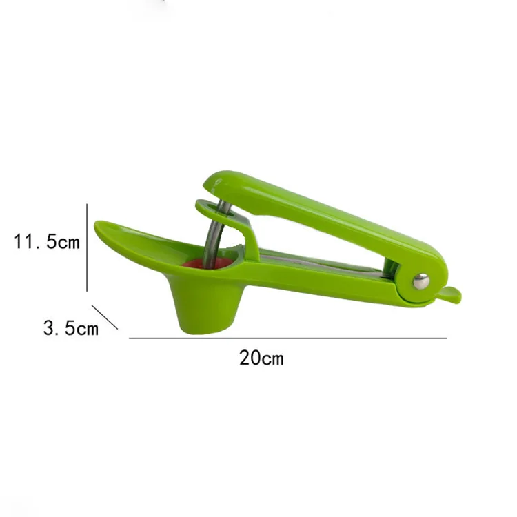 Kitchen Gadget Stainless Steel Manual Cherry Pitter Fruit Pit Remover with Lock Design Accessory for Vegetable Usage
