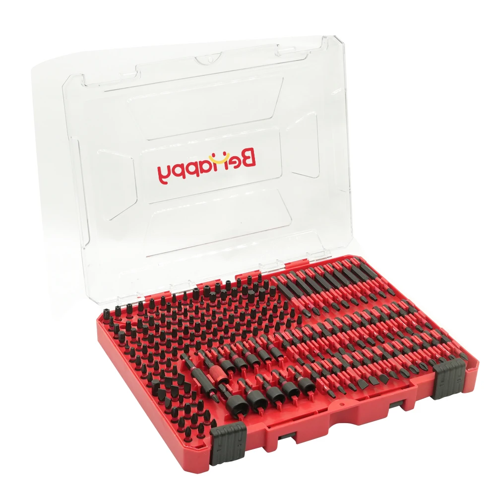 180 Piece High Carbon Steel Ultimate Screwdriver Bit Set in Plastic case