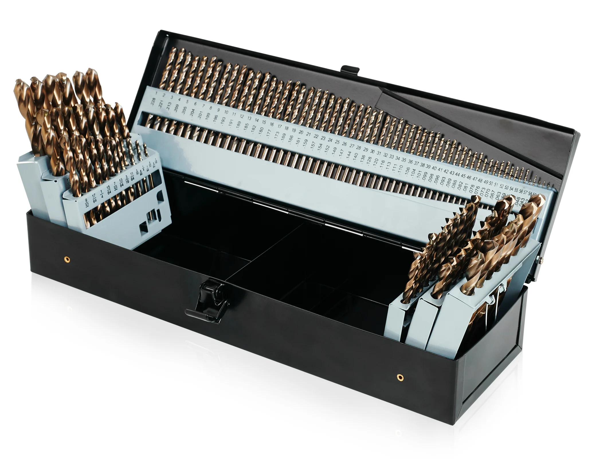 M35 115pcs Metal Box Packed Letter Number Drill Bit Set Twist Drill Bit for Metal