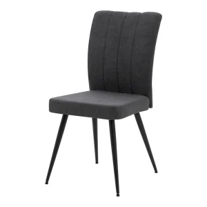 Simple Soft Velvet Fabric Modern Dining Chairs With Metal Legs for Dining Room