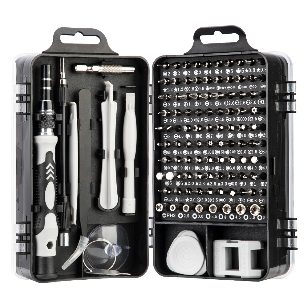 NEW Arrival 115 in 1 Precision Screwdriver Set Multi-function Chrome Vanadium Steel Screwdriver Hand Tools Set