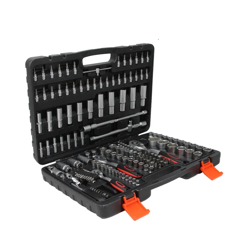 171 Pcs Multi Car Repair Mechanic Ratchet Socket Wrench Tool Set Car With Spanner