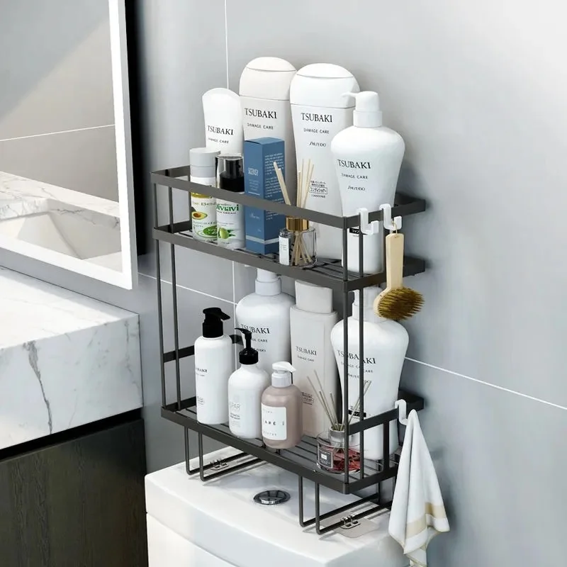 2025 Metal Multi-Function Countertop Toiletries Storage Rack Kitchen Bathroom Cabinet Organizer Pantry Shelf Holder