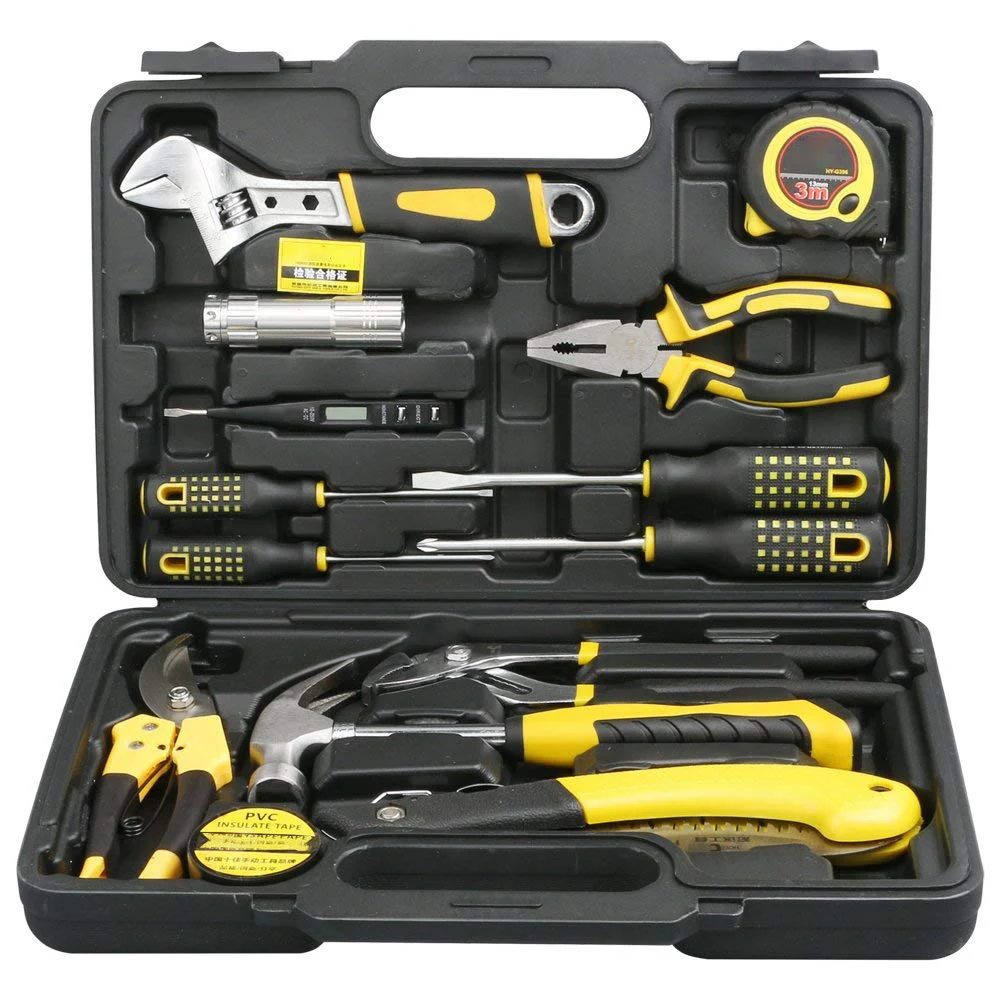 Hot Selling Tool Set General Household Hand Tool Kit With Plastic Storage Case Box Hand Tool Set