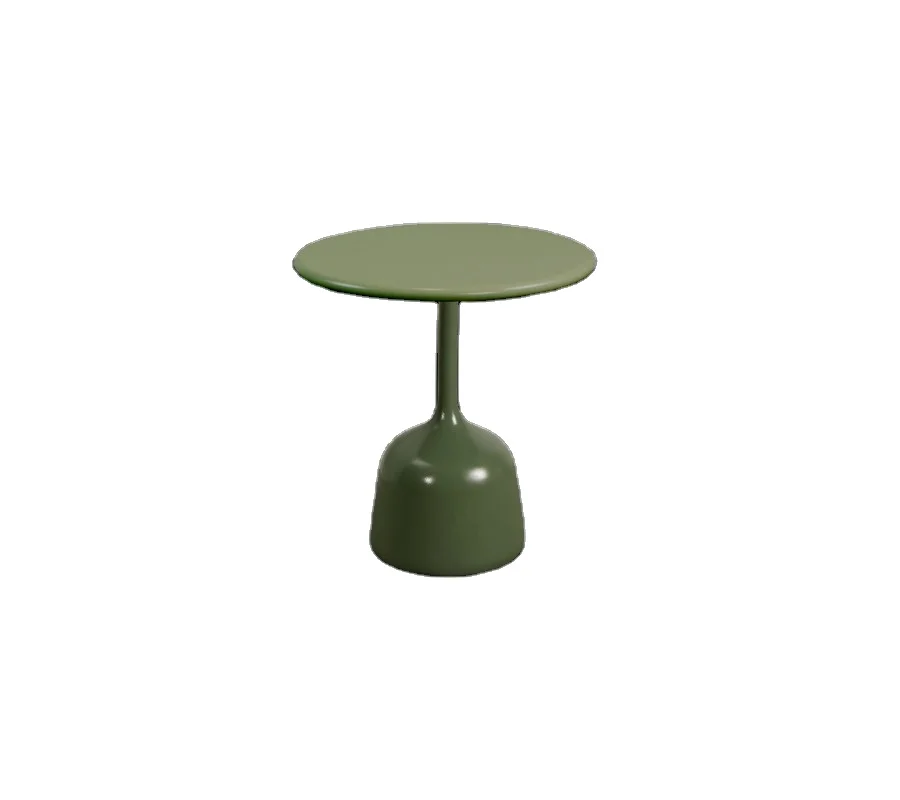 Modern Aluminum Top Coffee Table Stylish Home Furniture with Powder Coated Base Direct Sale