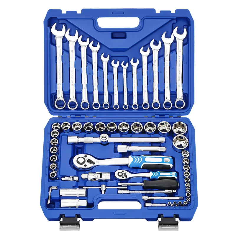 Repair Car Chrome Vanadium Hand Combo Cordless Socket Hardware Tool Set Wrench