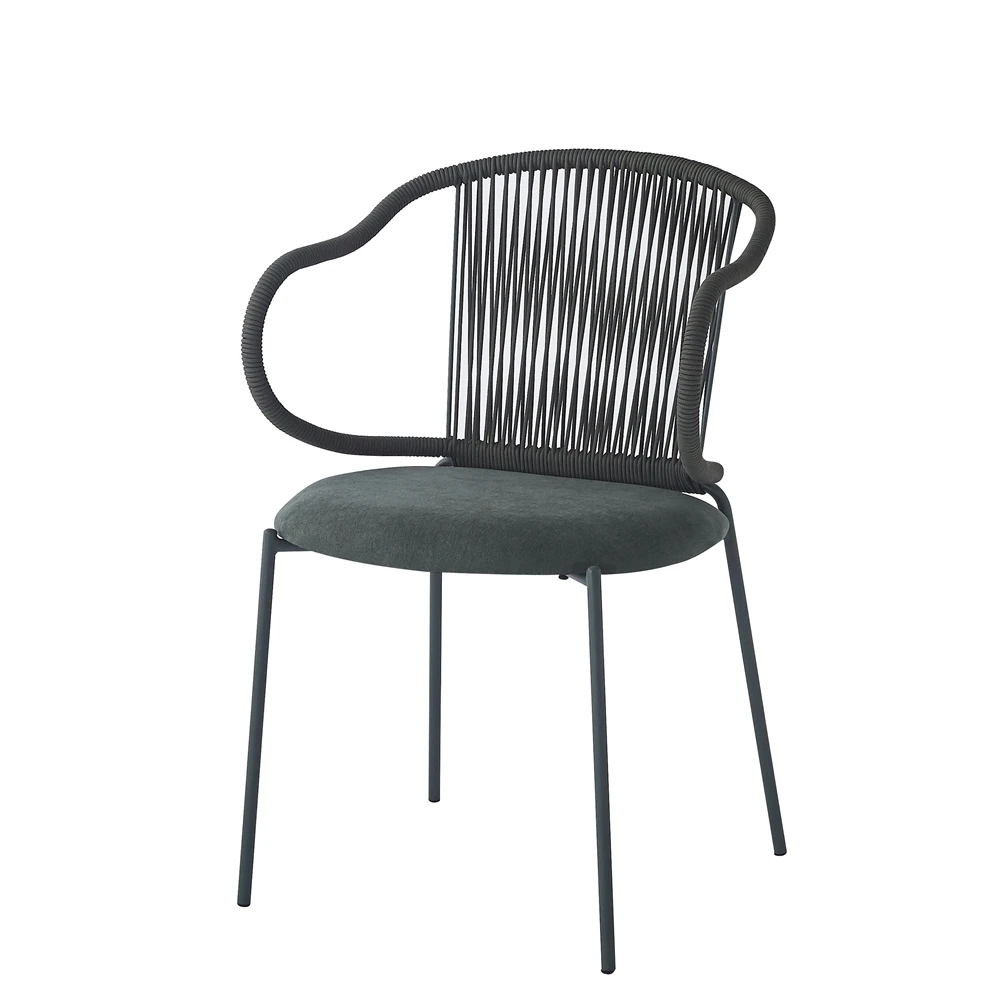 Modern Waterproof Rattan Wicker Seat Outdoor Garden Chair Cheap Patio Dining Chair for Home Furniture and Restaurant Use