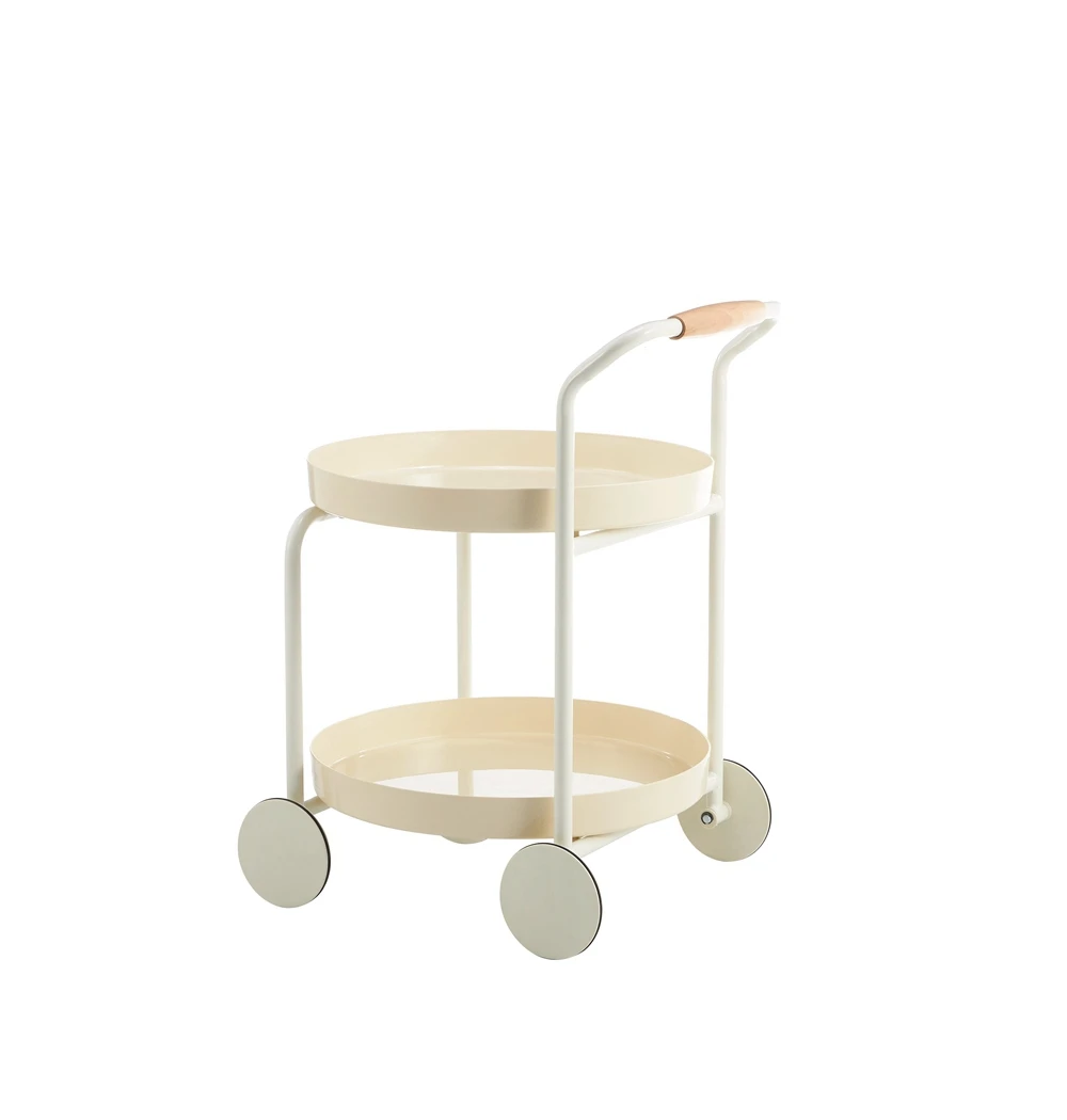 Luxury Living Room Side Cabinet Small Apartment Home Coffee Table Storage Corner Table Sofa Table with Wheels