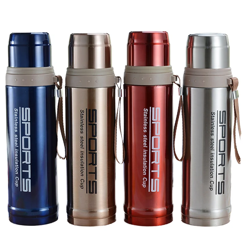 Stainless Steel Bullet Thermos Cup 750ml PC Vacuum Outdoor Sports School Office Business Gifts  Water Bottle
