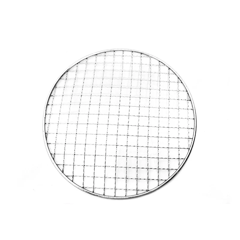 Small Non-Stick Heat Resistant BBQ Wire Mesh Grill Net Barbecue Tool Outdoor Camping Picnic Standing Type Installation