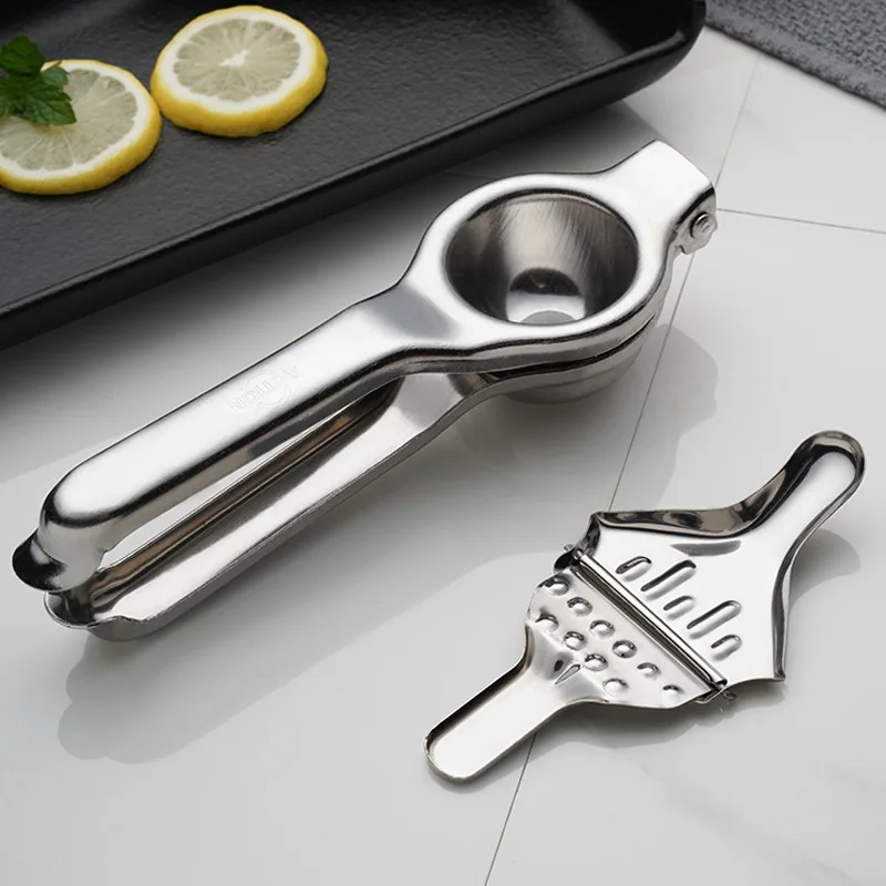 Stainless Steel Manual Fruit Vegetable Juicer Kitchen Gadget for Lemon Orange Lime Citrus Citrus Clip