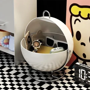 Entrance Desktop Spherical Snack Holder Household With Handle Sundry Box Keychain Organize Living Room Porch Key Storage Chest