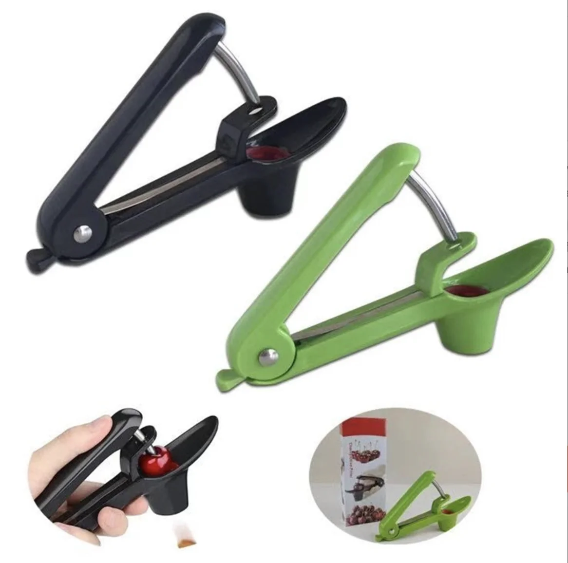 Small Core Stainless Steel Vegetable Shredder Fruit Seed Remover Cherry/Jujube Corer for Cooking Made of Durable Plastic