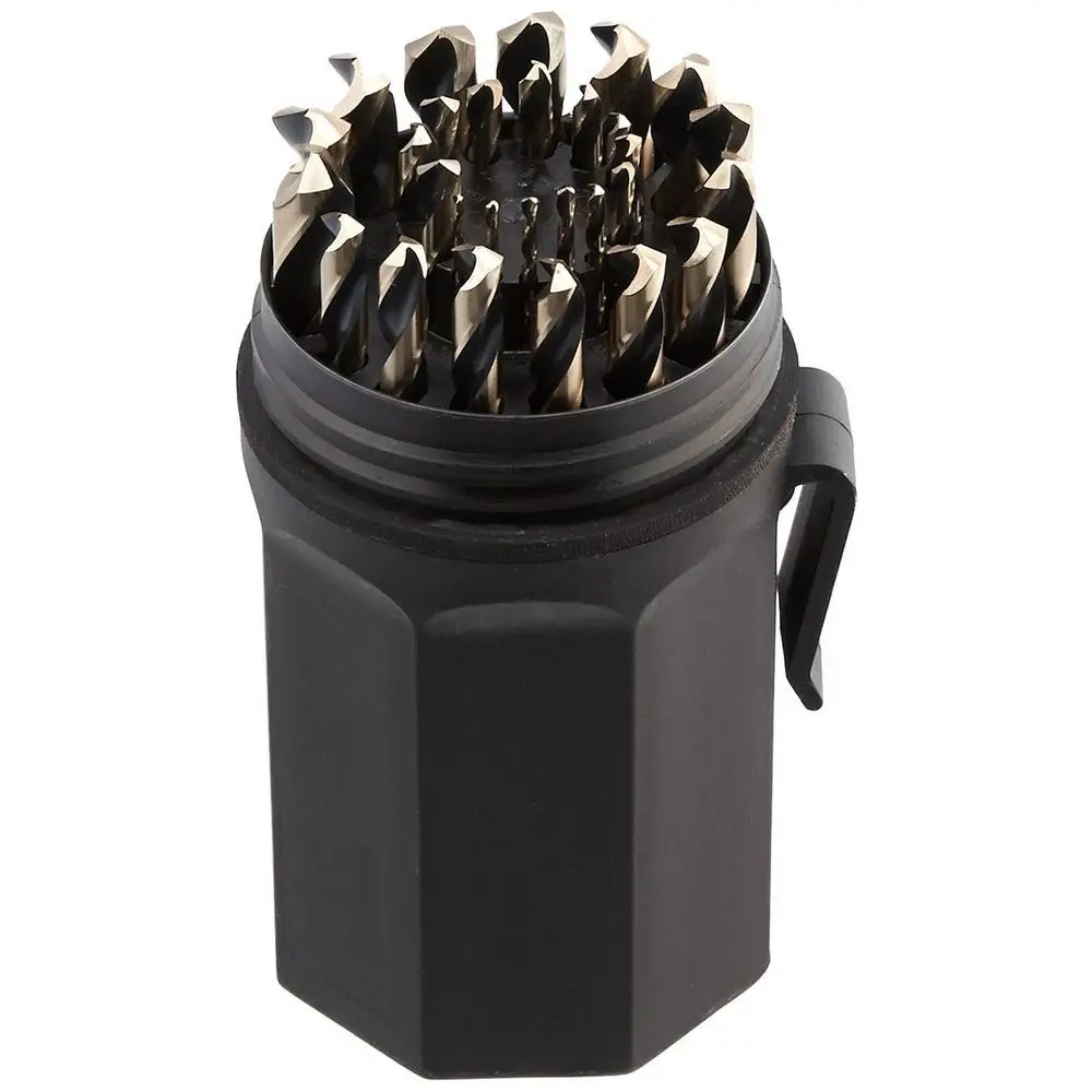 29pcs HSS Cobalt Twist Drill Bit Set With New Type Plastic Box
