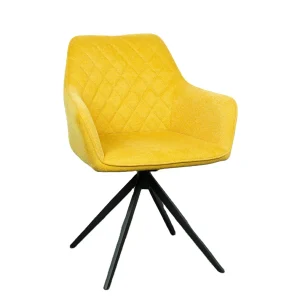 Restaurant Chair Fabric Velvet Metal Indoor Swivel Stools Home Modern Furniture Restaurant Dining Room Chairs