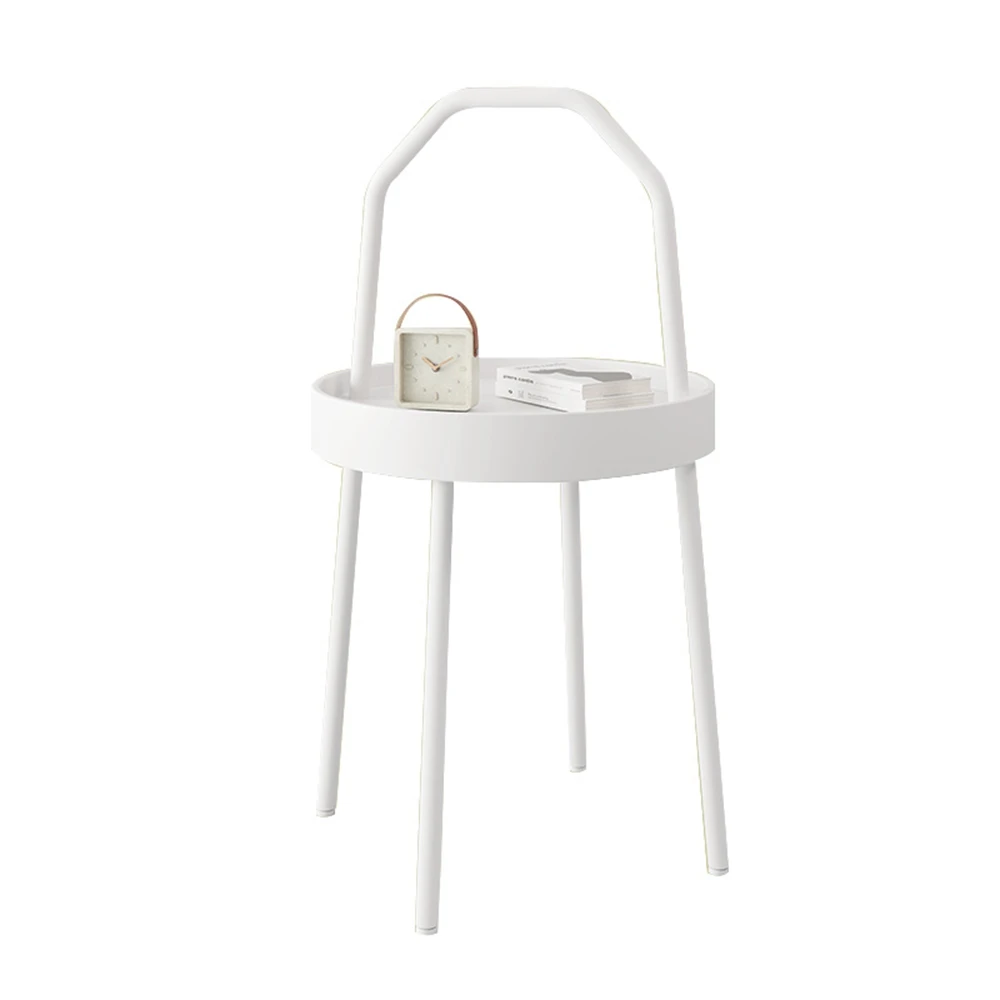Modern Creative Marble Rock Plate Coffee Table Light Luxury Small Apartment Side Table Simple Metal Sofa Corner Table