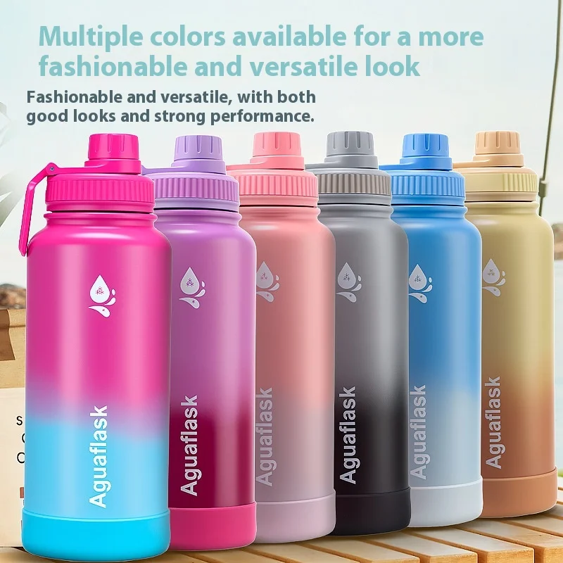 Large Capacity 1L Thermos Cup for Outdoor Business Portable Sports Kettle High Thermal Perfect Drinkware Gift