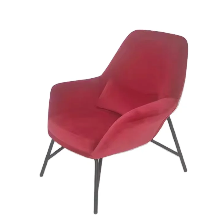 Modern Fabric Dining Chairs with Black Powder-Coated Legs Direct for Home and Restaurant Furniture for Living Room