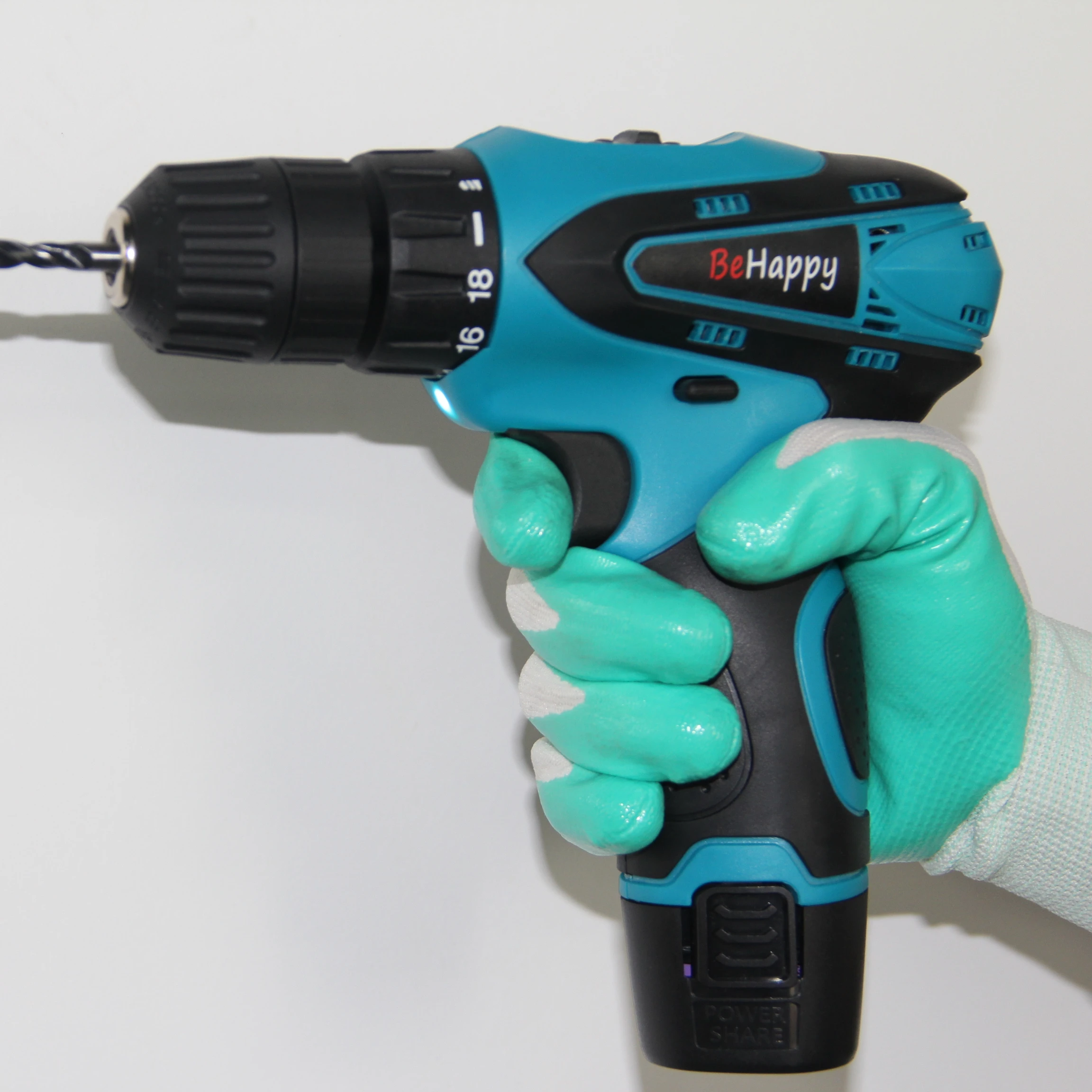 2 Batteries 1 Charger 12v Electrical Hand Drill 1350rpm Pistol Drill