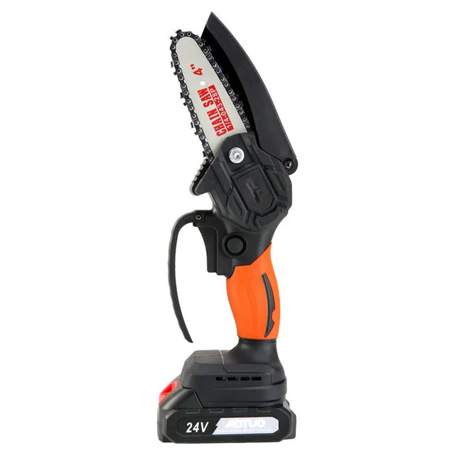 4 Inch Mini Rechargeable Lithium Electric Saw Lithium Electric Chain Saw Hand Held Garden Logging Electric Pruning Saw