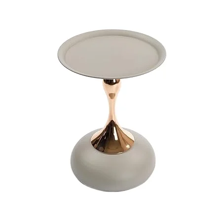 Stylish PVC Coffee Table with Metal Base Space-Saving Design for Home Lounge/Kitchen Direct From