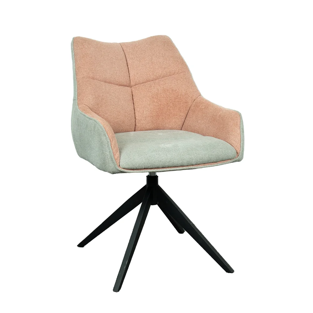 Modern Design Kitchen Dining Chair Swivel Accent Chair with Arm for Home Furniture Use