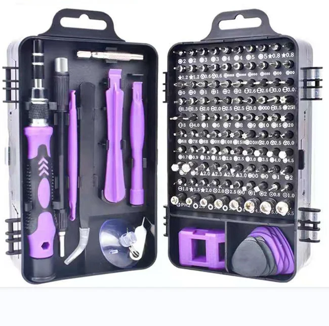Precision 115 in 1 Insulated Screwdriver Set Magnetic Electronics Screwdriver Bit Set Screwdriver Tools Set