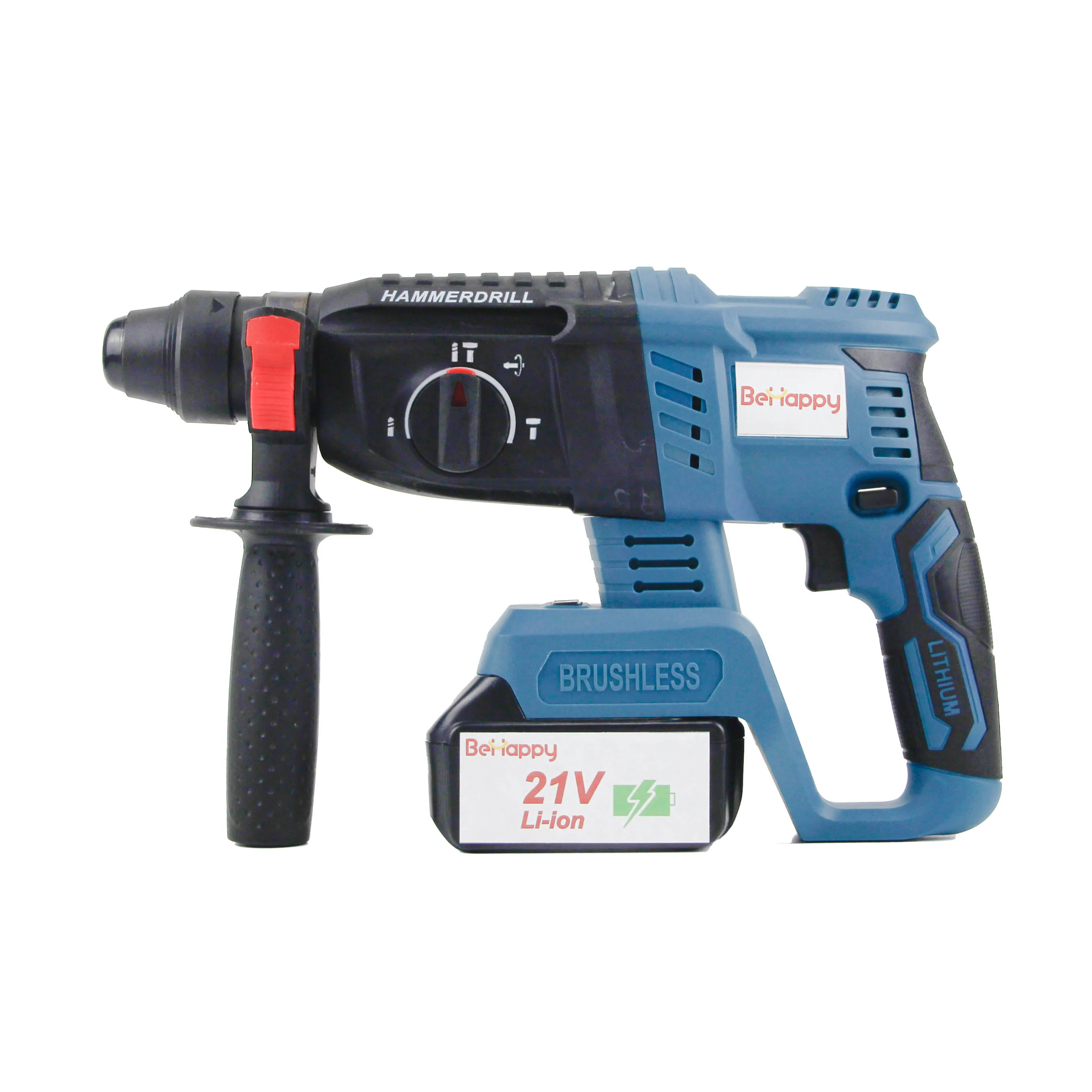 Behappy Cordless Brushless Rotary Quality Lower Noise Power Hammer Drill