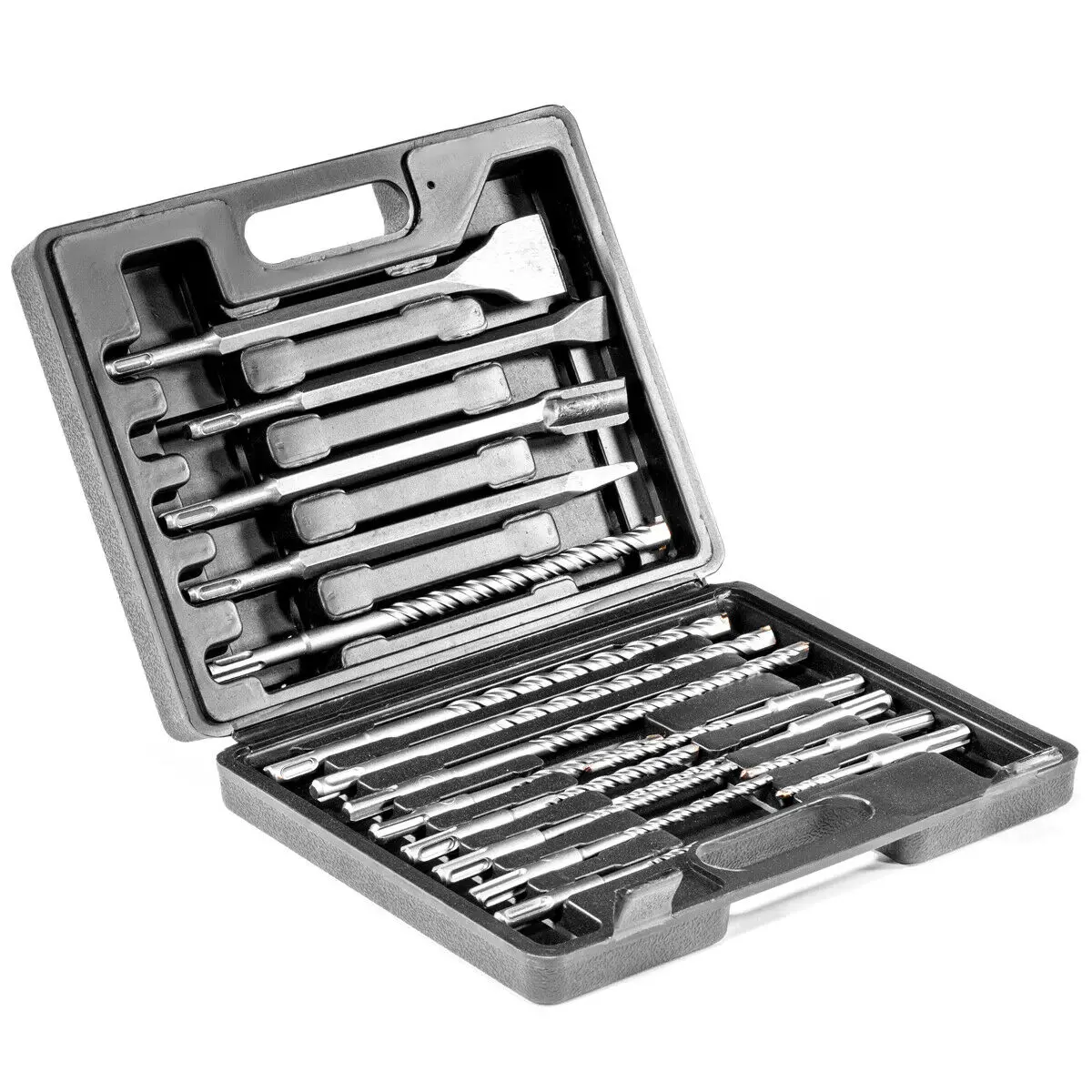 17 PC Drill Bits & Chisel SDS Plus Rotary Hammer Bits Set